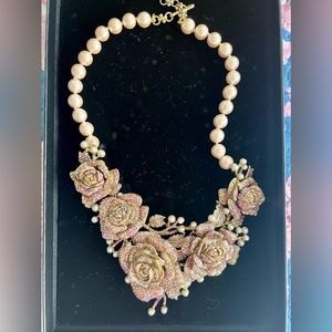 NEW Heidi Daus J’adore Pink Rose Necklace
